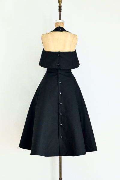 Button-back Halter Dress - Pickled Vintage