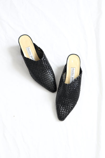 Woven Mules - Pickled Vintage