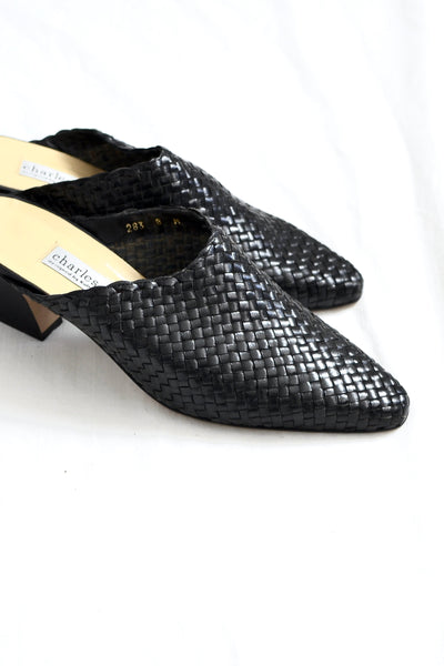 Woven Mules - Pickled Vintage