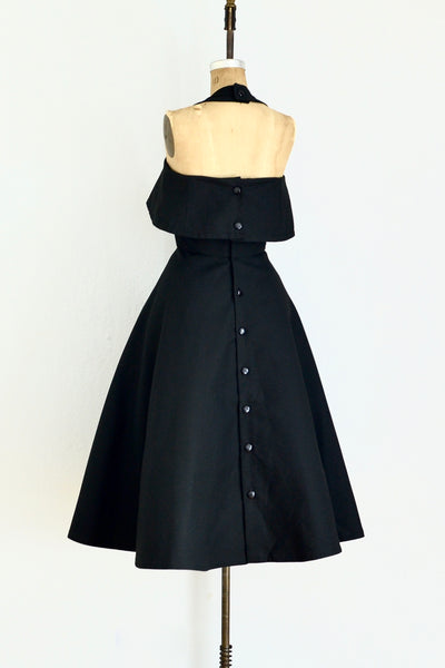 Button-back Halter Dress - Pickled Vintage