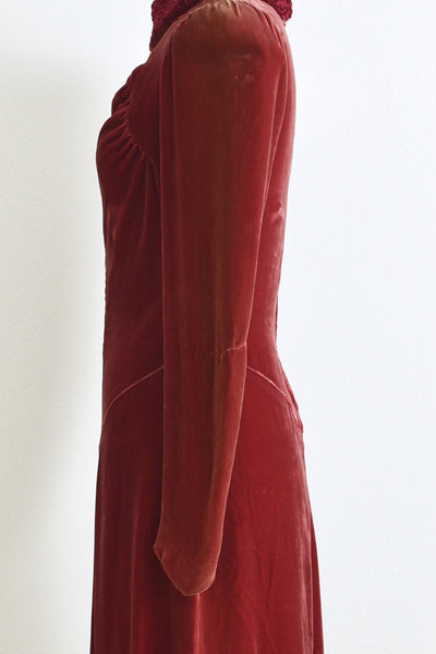 30s Berry Dress - Pickled Vintage