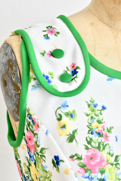 60s Floral Jumper Dress - Pickled Vintage
