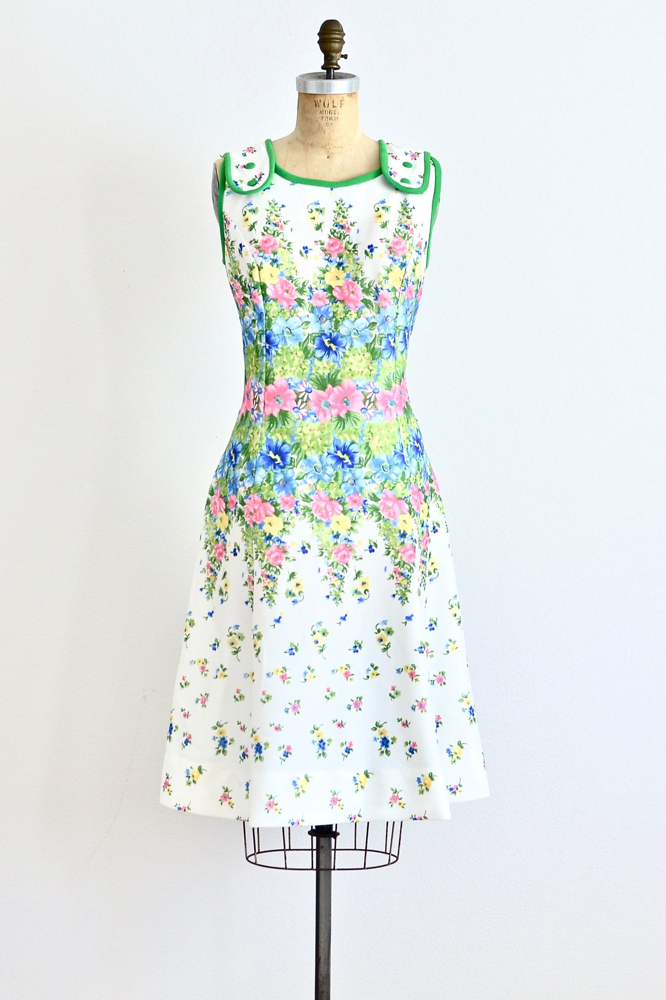 60s Floral Jumper Dress - Pickled Vintage