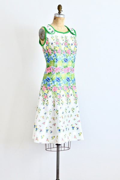 60s Floral Jumper Dress - Pickled Vintage