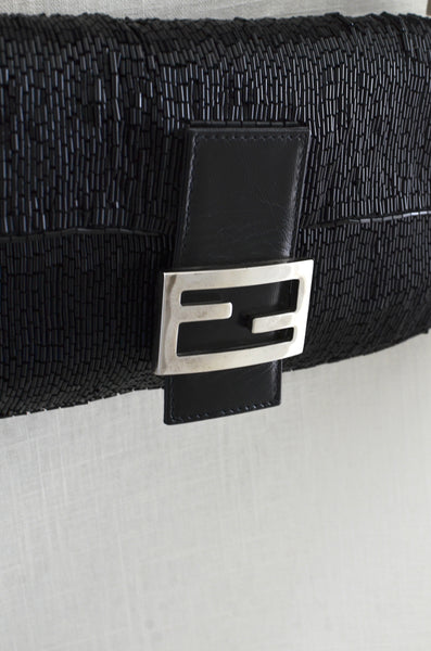 Fendi Baguette Beaded Shoulder Bag