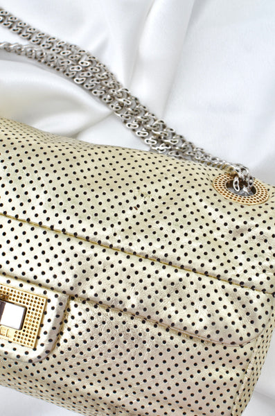 Chanel Reissue Perforated Gold Flap Bag