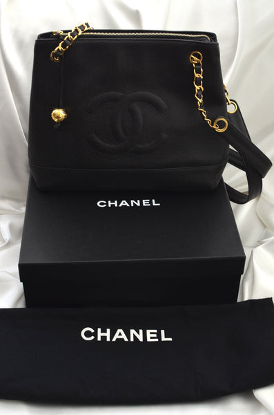 Chanel Caviar Dome Tote Bag