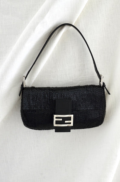 Fendi Baguette Beaded Shoulder Bag