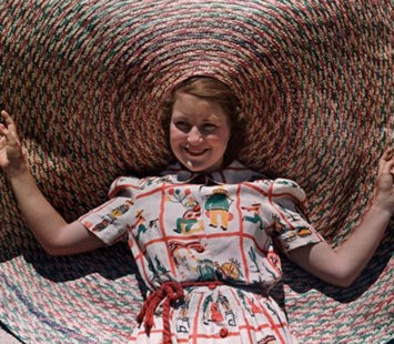 30's Mexican Novelty Print Dress