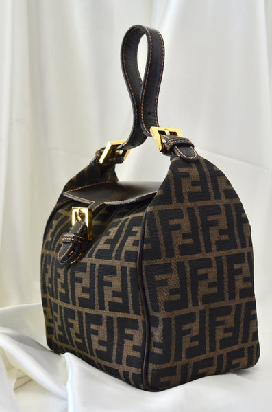 Rare Fendi Zucca Mini Hobo Handbag