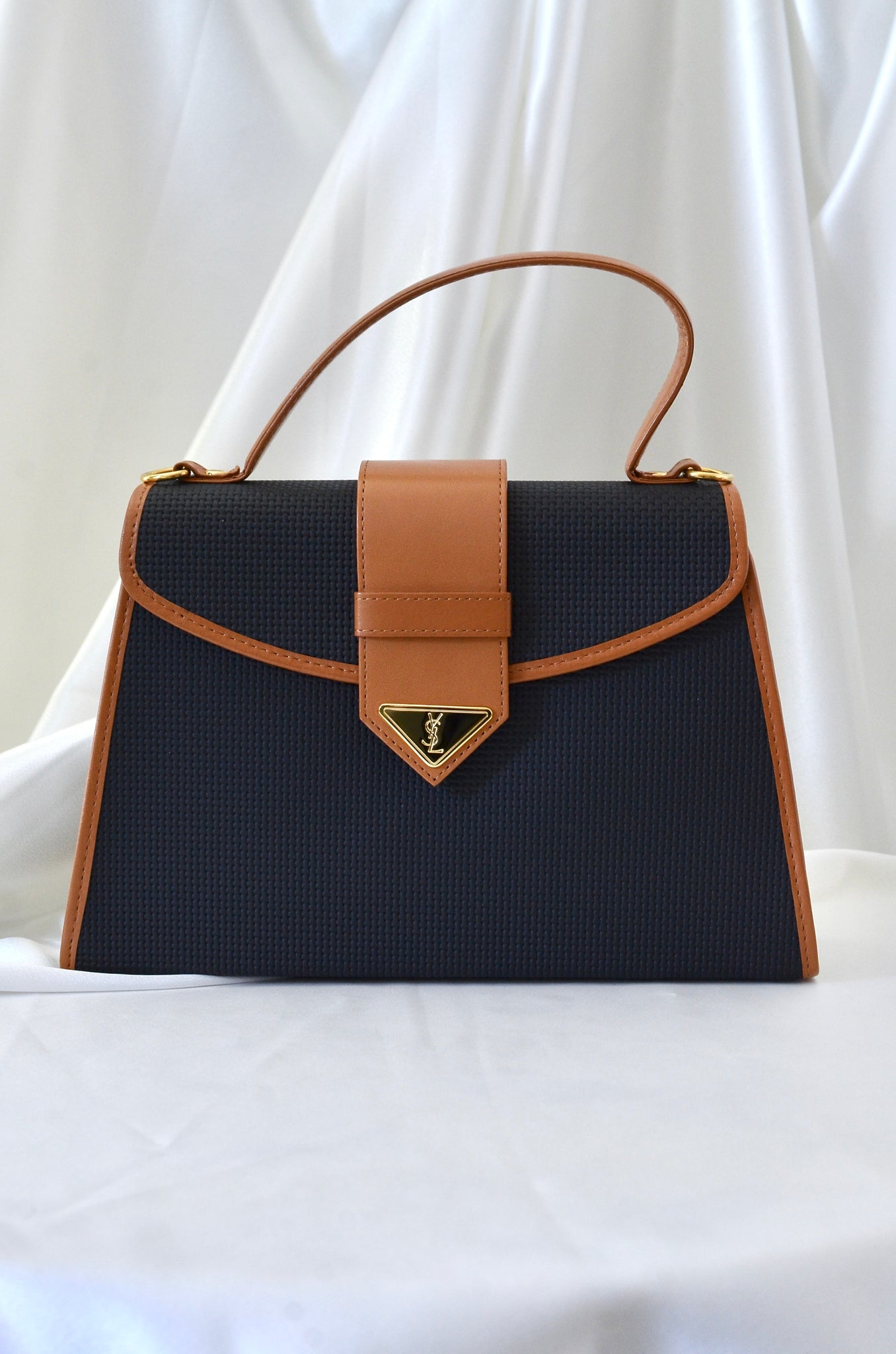 Vintage YSL Yves Saint Laurent Trapeze Handbag with Strap