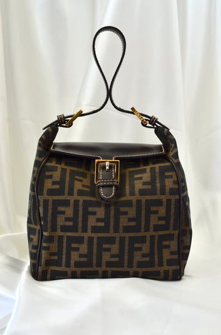 Rare Fendi Zucca Mini Hobo Handbag