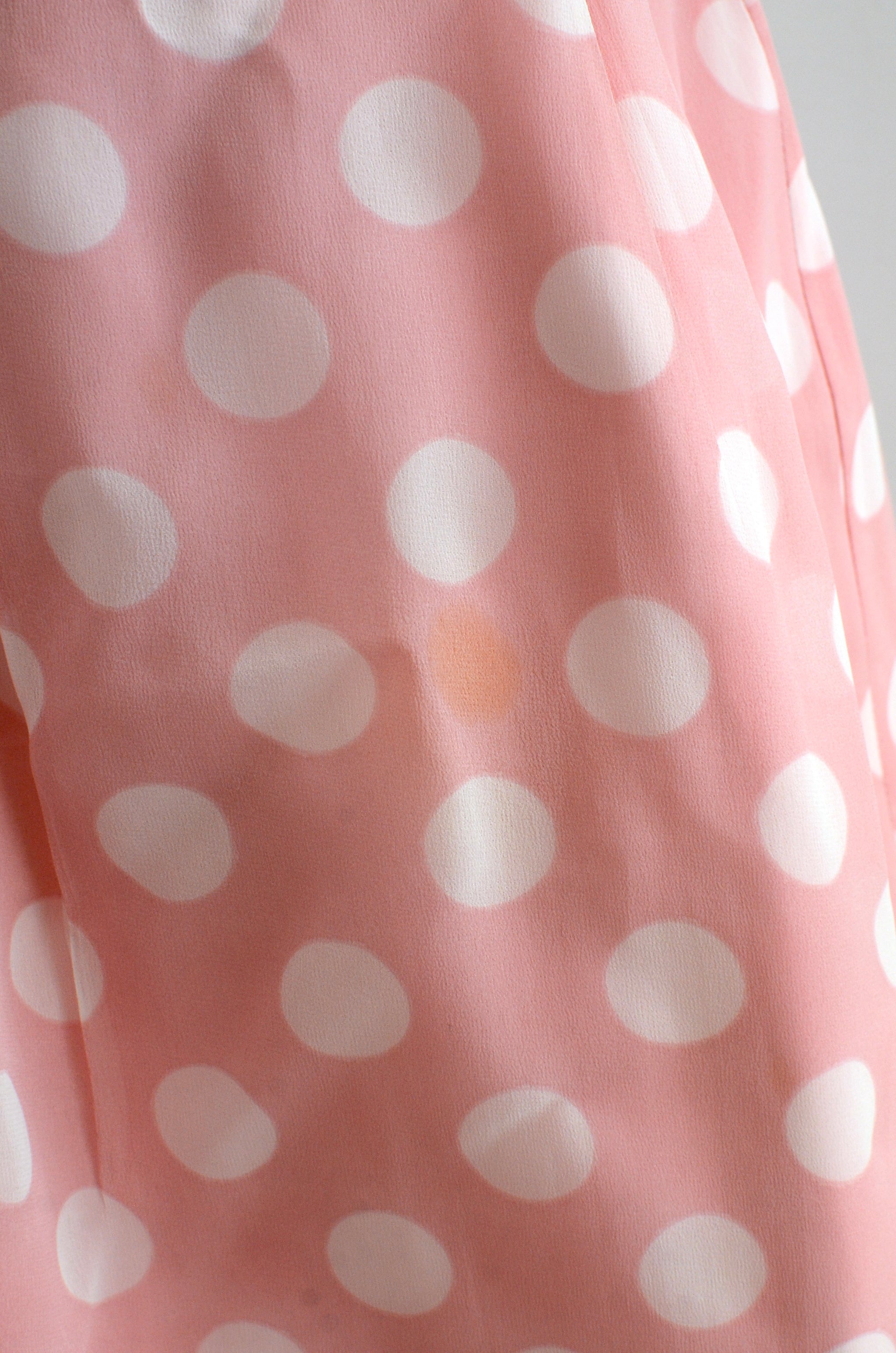 pink polka dot 50s dress Retro 1950's Pink Polka Dot Dress