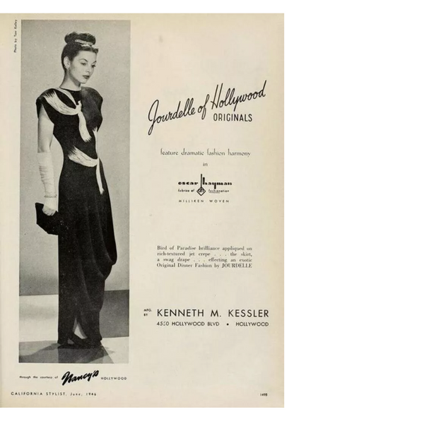 1940s Firebird Dress