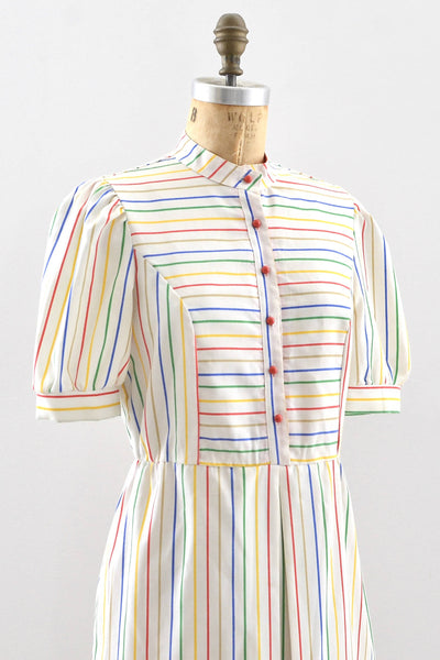 Vintage 70s Candy Stripe Dress