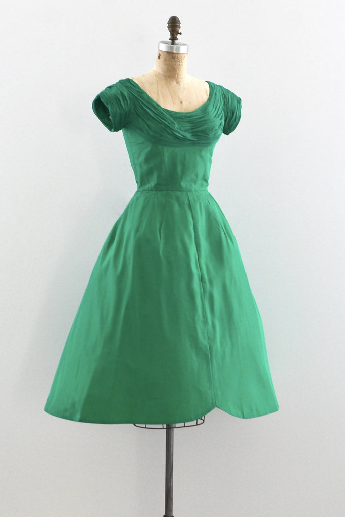 Emerald Green Dress Pickled Vintage Emerald Green Dress Pickled Vintage