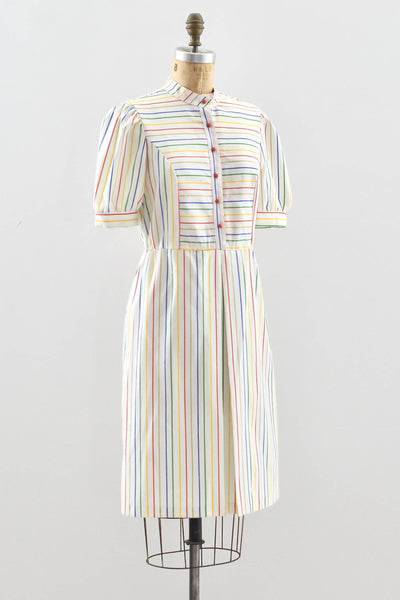 Vintage 70s Candy Stripe Dress