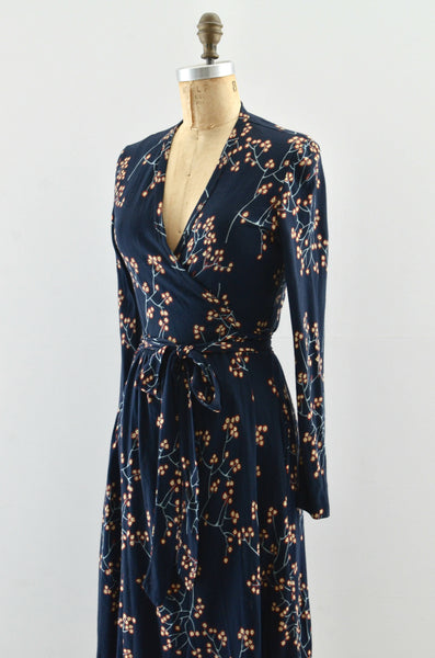 "First Bloom" Diane Von Furstenberg Wrap Dress /  xxs small